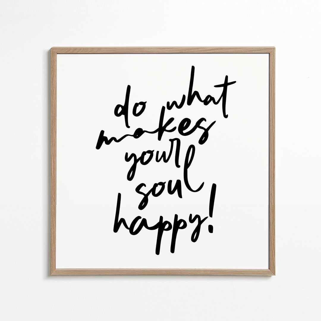 Minimalistisk affisch med handskriven citat