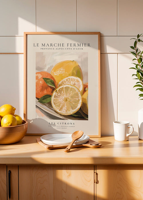 Kökskonst Citrus från marknaden