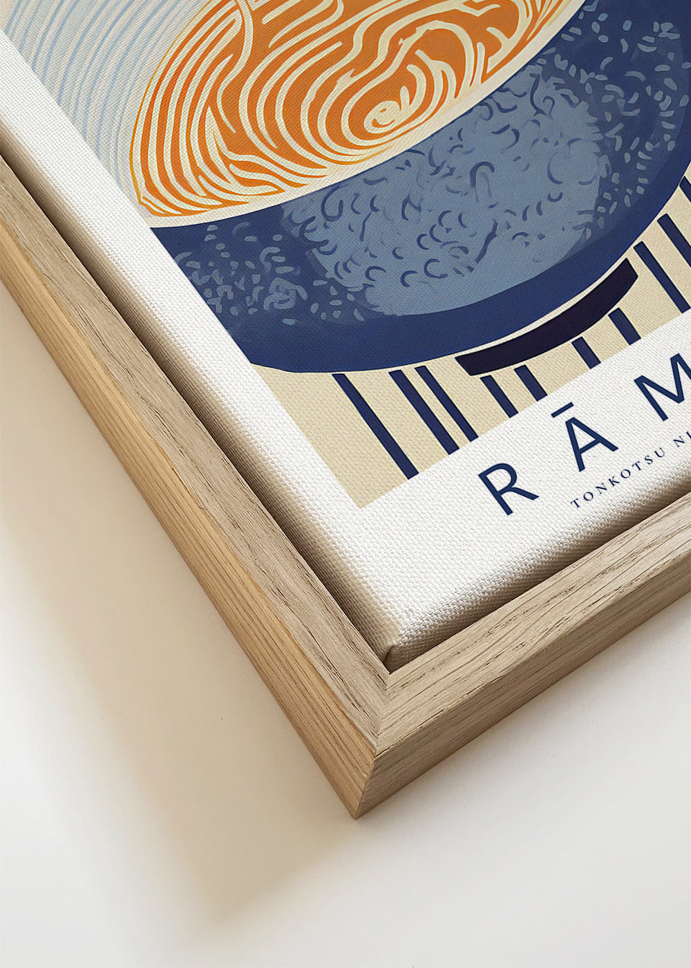 Kökskonst Ramen-illustration i blått