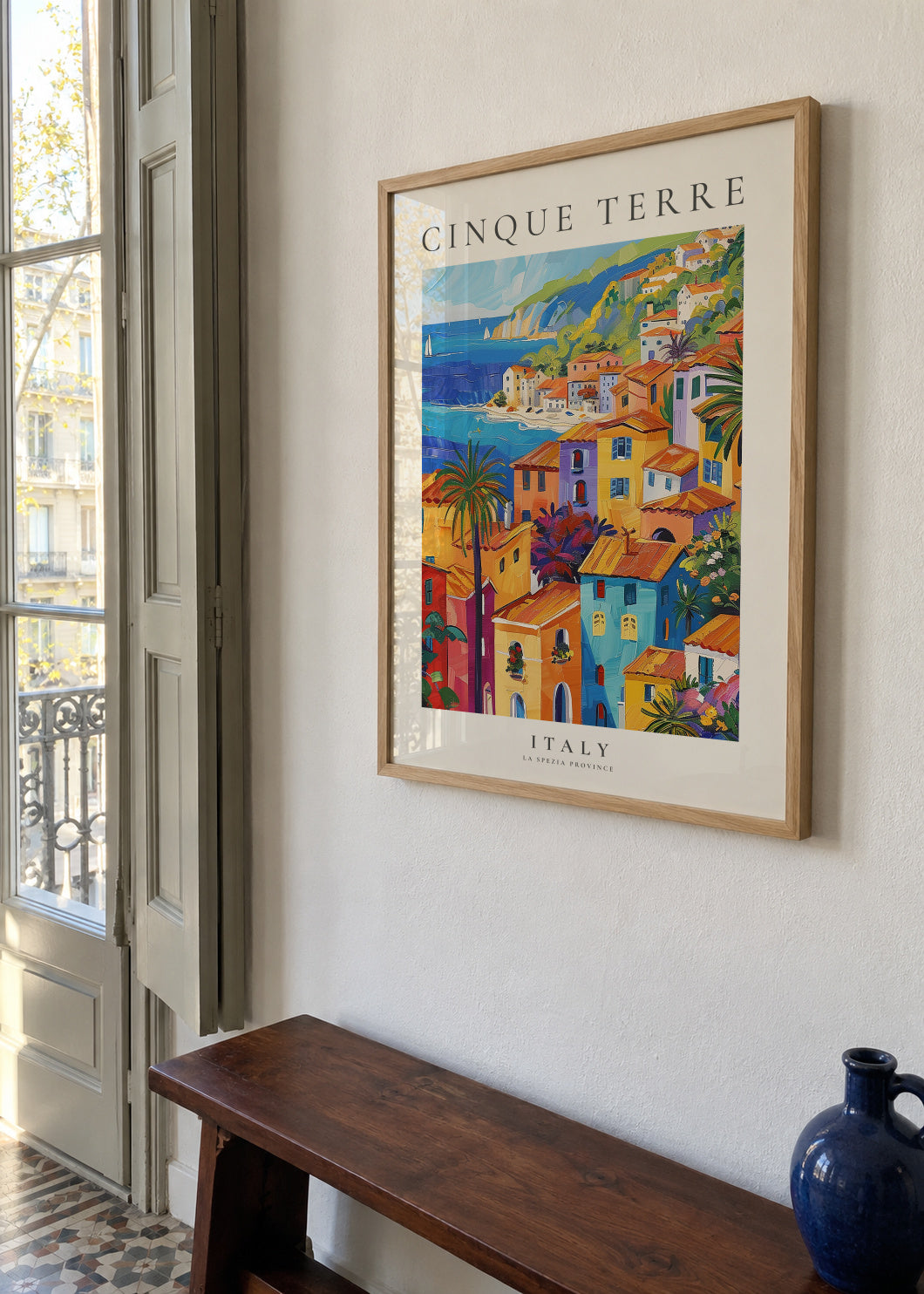 Cinque Terre, Italy - Framed poster in an interior
