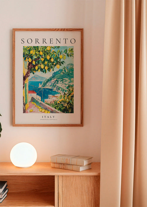 Reseaffisch: Sorrento med citronträd