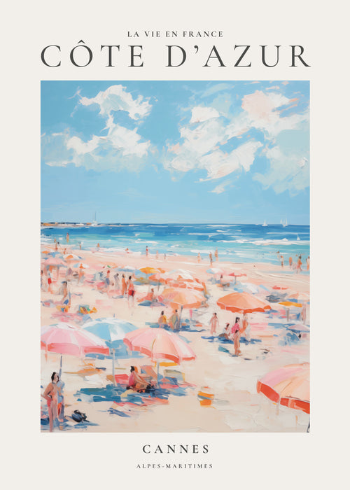 La vie en France, Cannes - Unframed art print