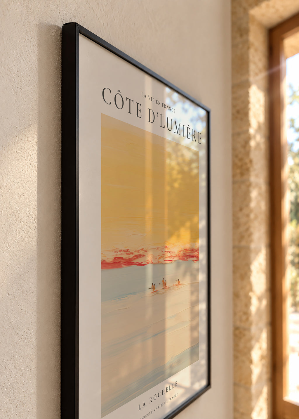 La vie en France, Côte d’Lumière - Framed poster detail