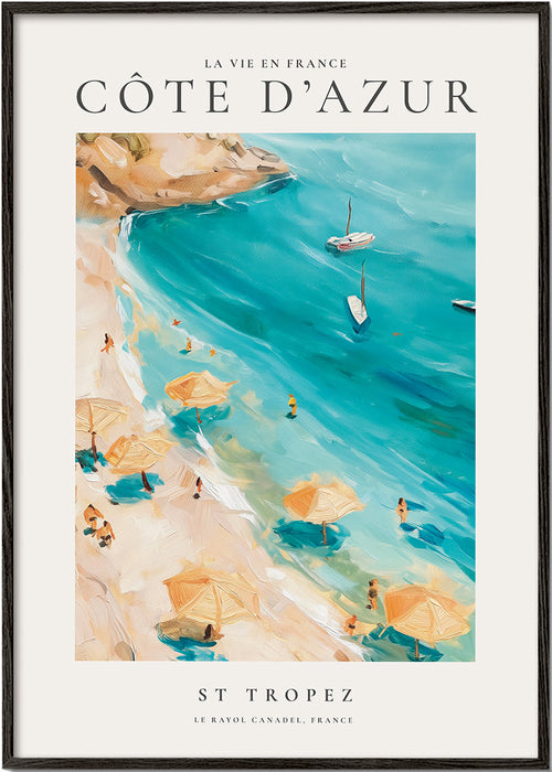 Reseaffisch Strand St Tropez