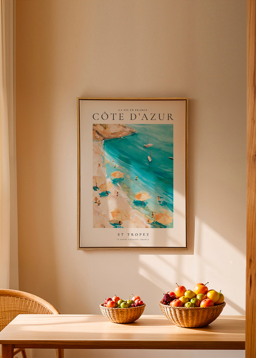 Reseaffisch Strand St Tropez
