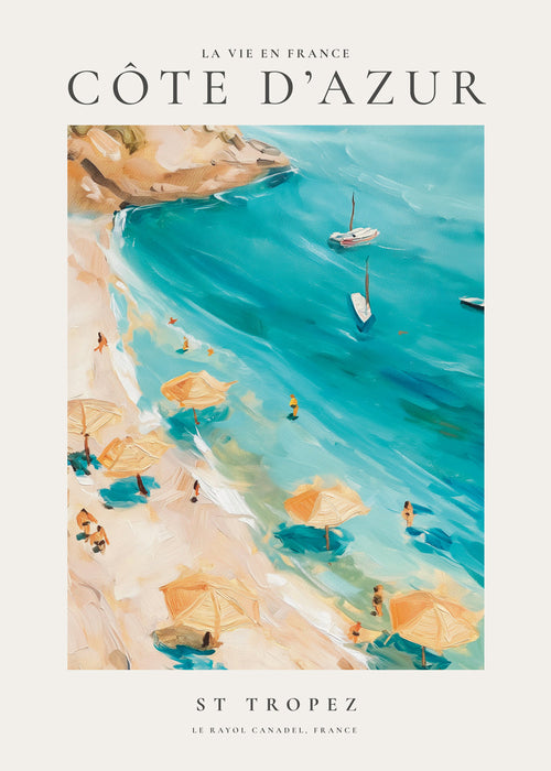 Reseaffisch Strand St Tropez