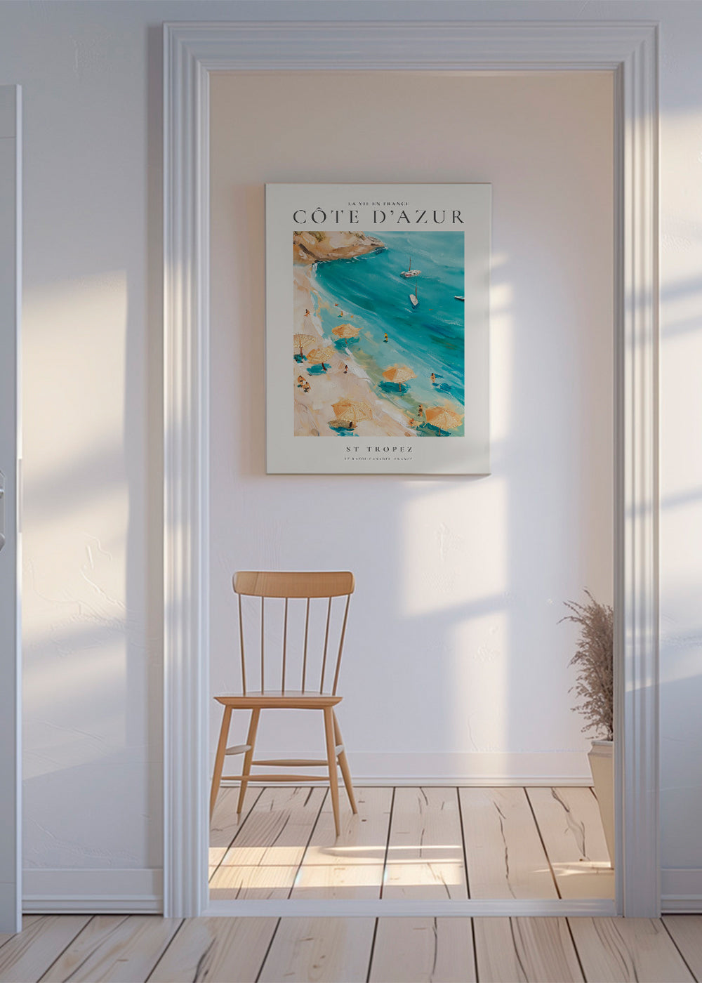 Reseaffisch Strand St Tropez