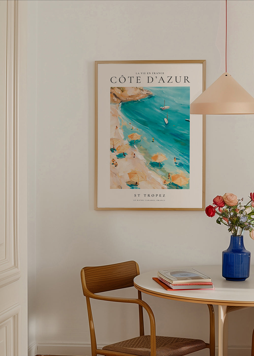 Reseaffisch Strand St Tropez