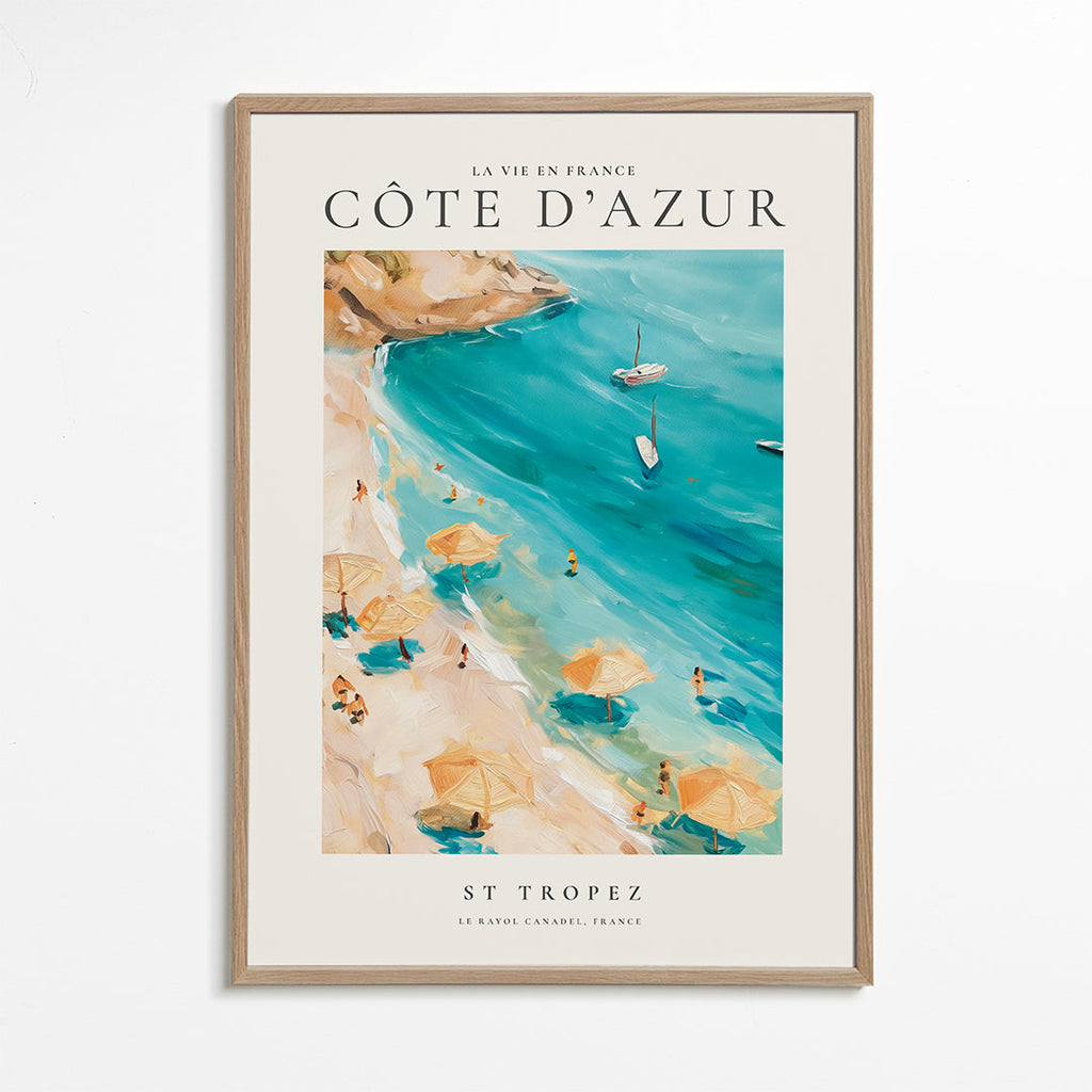 Reseaffisch Strand St Tropez