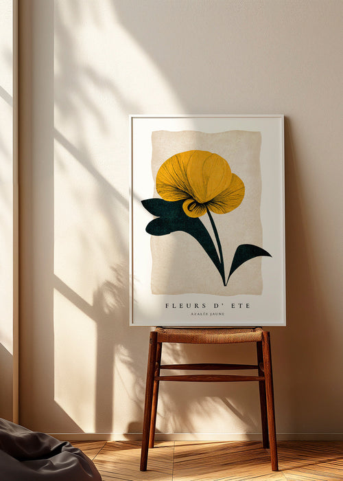 Botanisk poster gul azalea