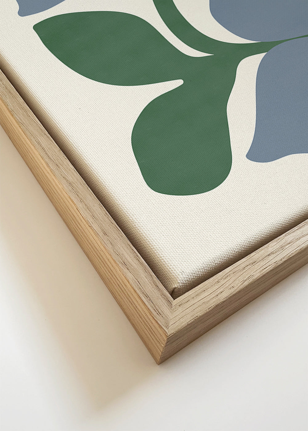 Botanisk poster blå blommor minimal