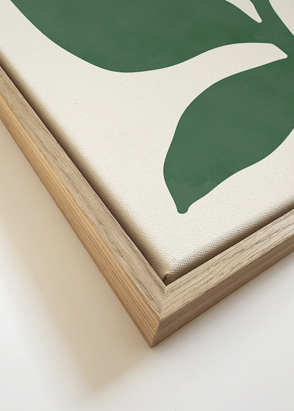 Botanisk poster med ett grönt blad