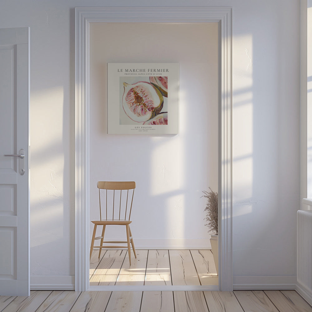 Le marche fermier - LES FIGUES - SQUARE - Unframed canvas in an interior