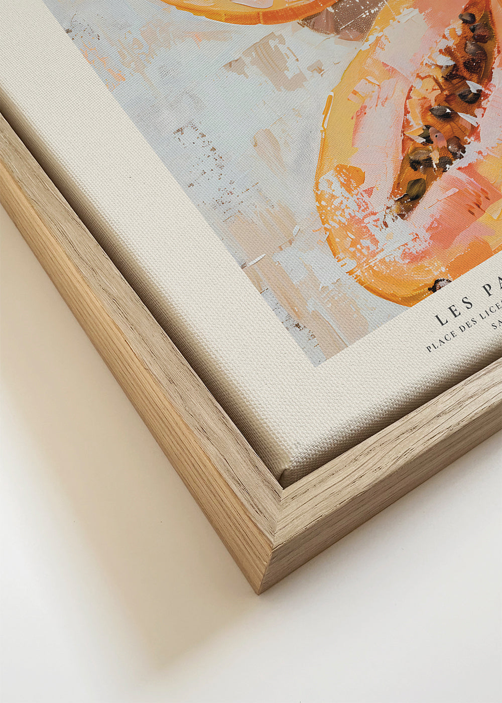 Kökskonst Papaya franskt poster