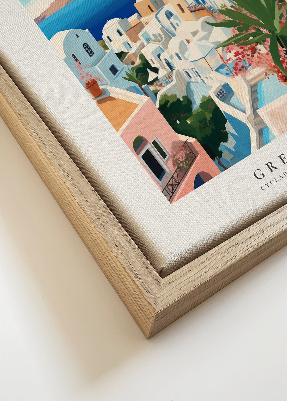 Kökskonst Santorini illustration