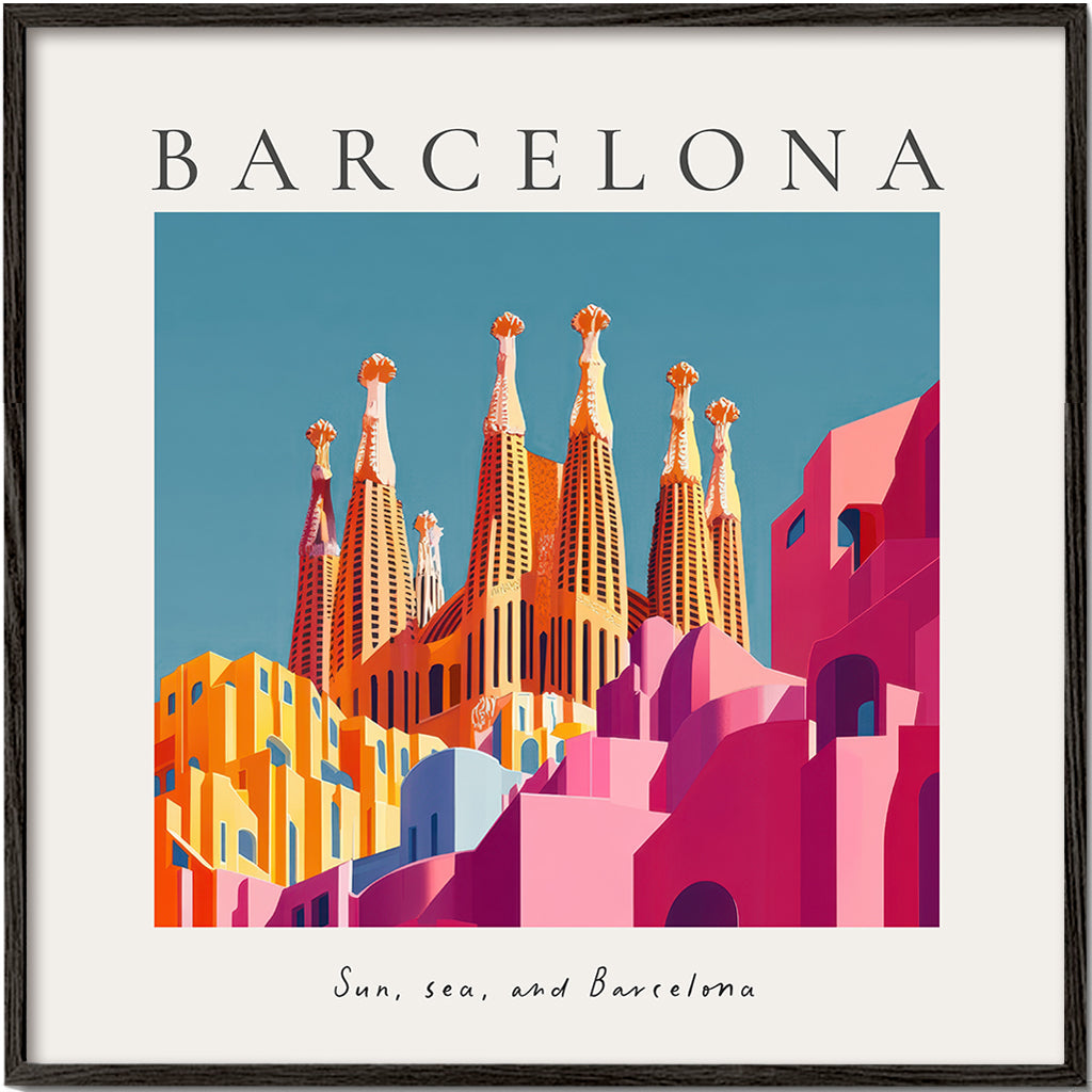 Kökskonst Sagrada Familia illustration