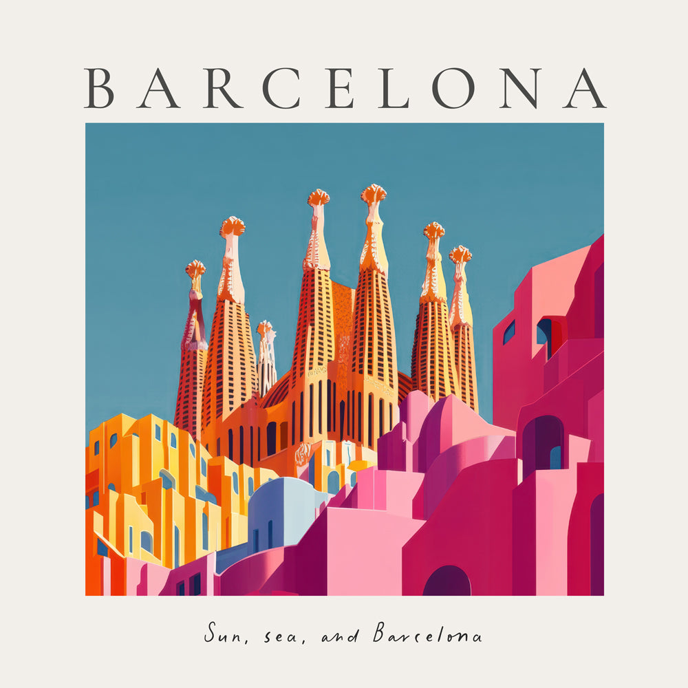 Kökskonst Sagrada Familia illustration