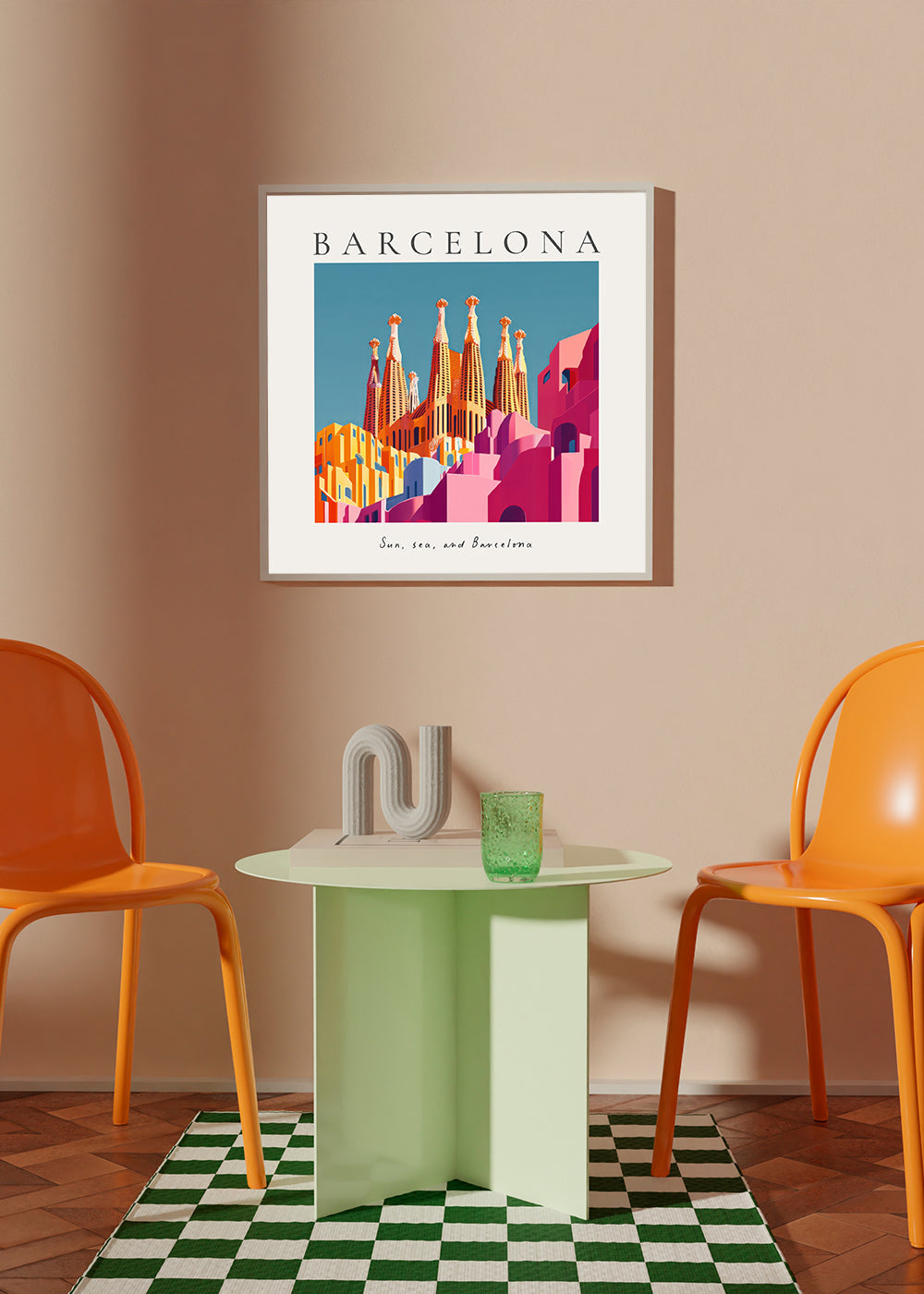 Kökskonst Sagrada Familia illustration