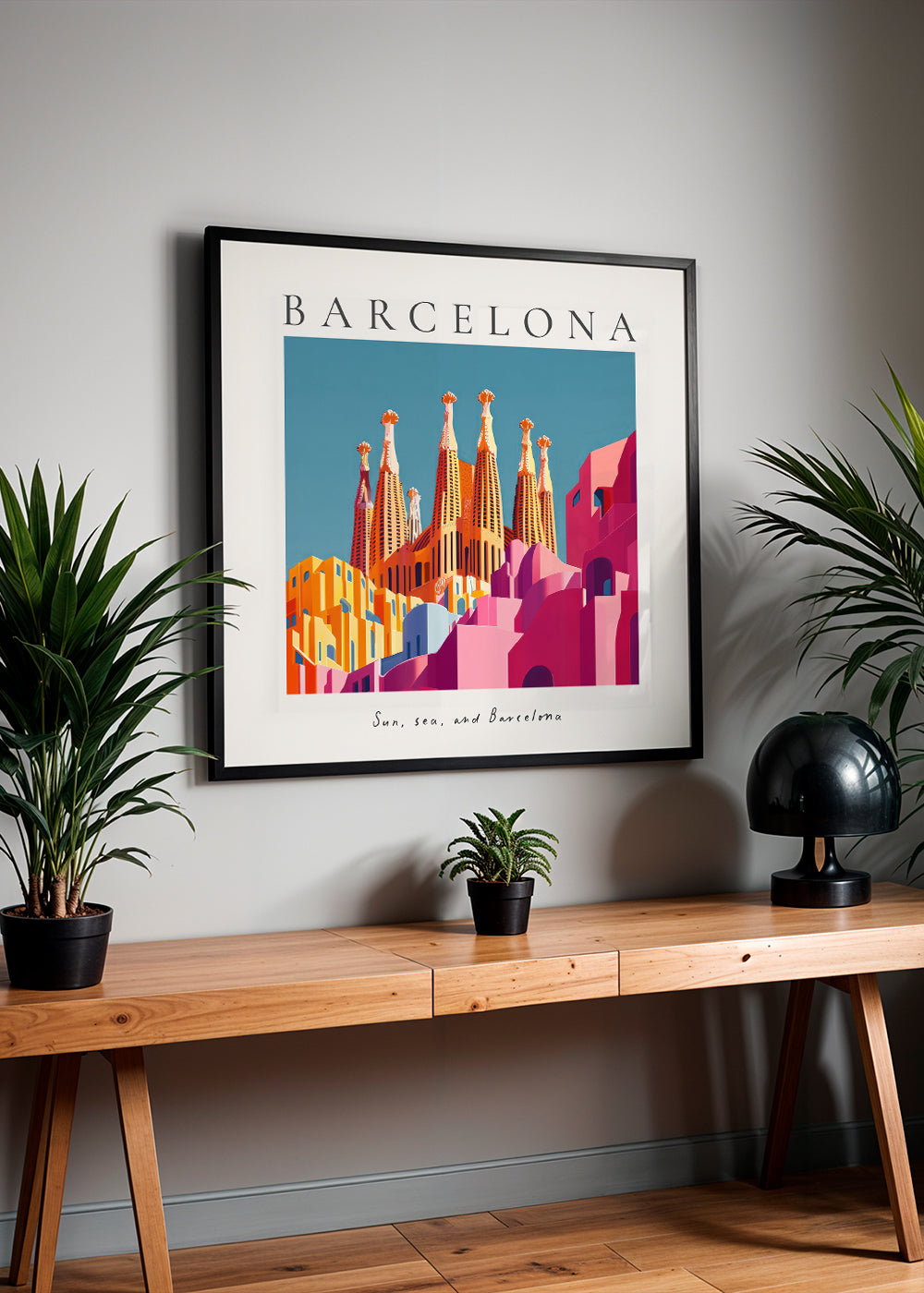 Kökskonst Sagrada Familia illustration