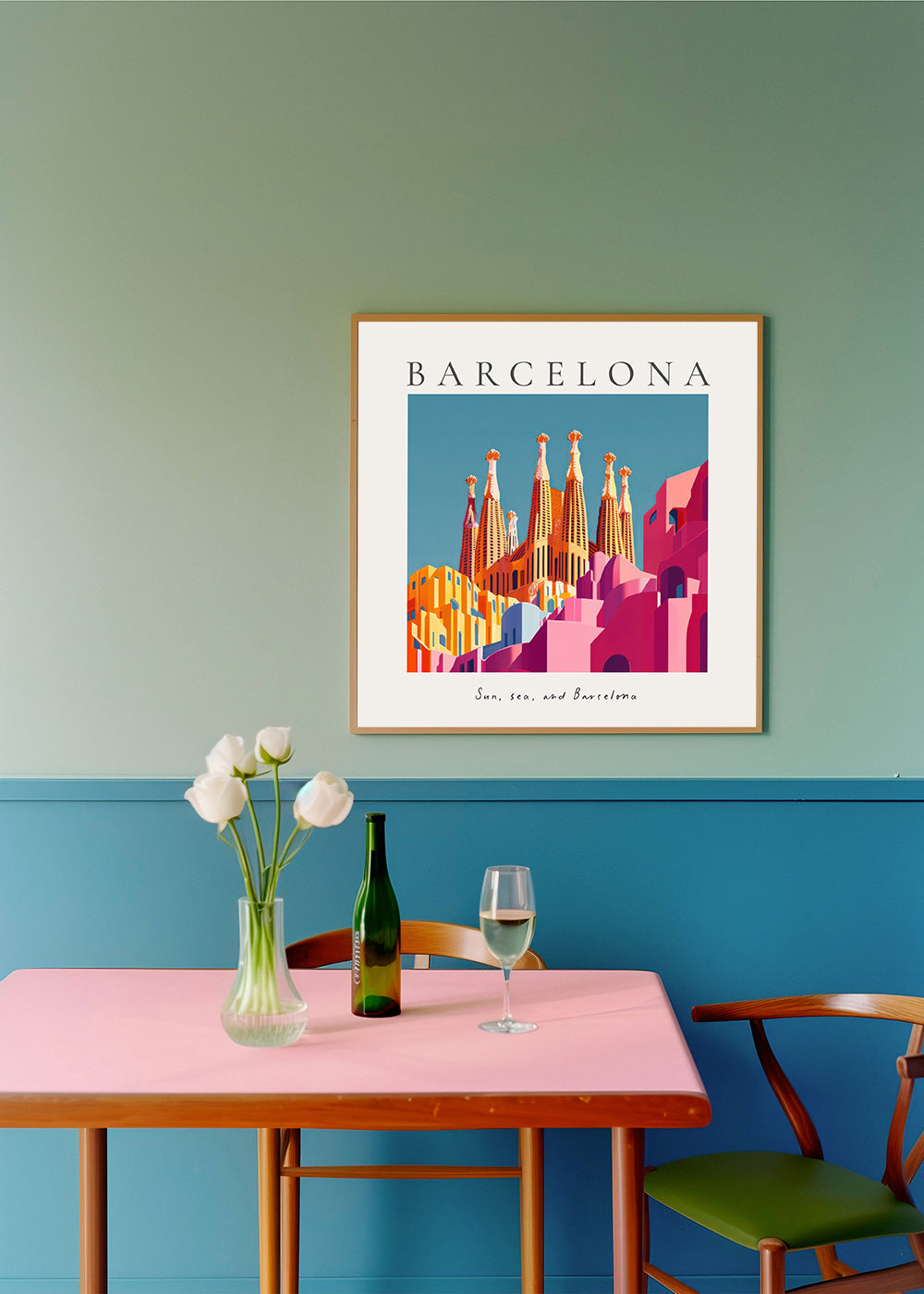 Kökskonst Sagrada Familia illustration