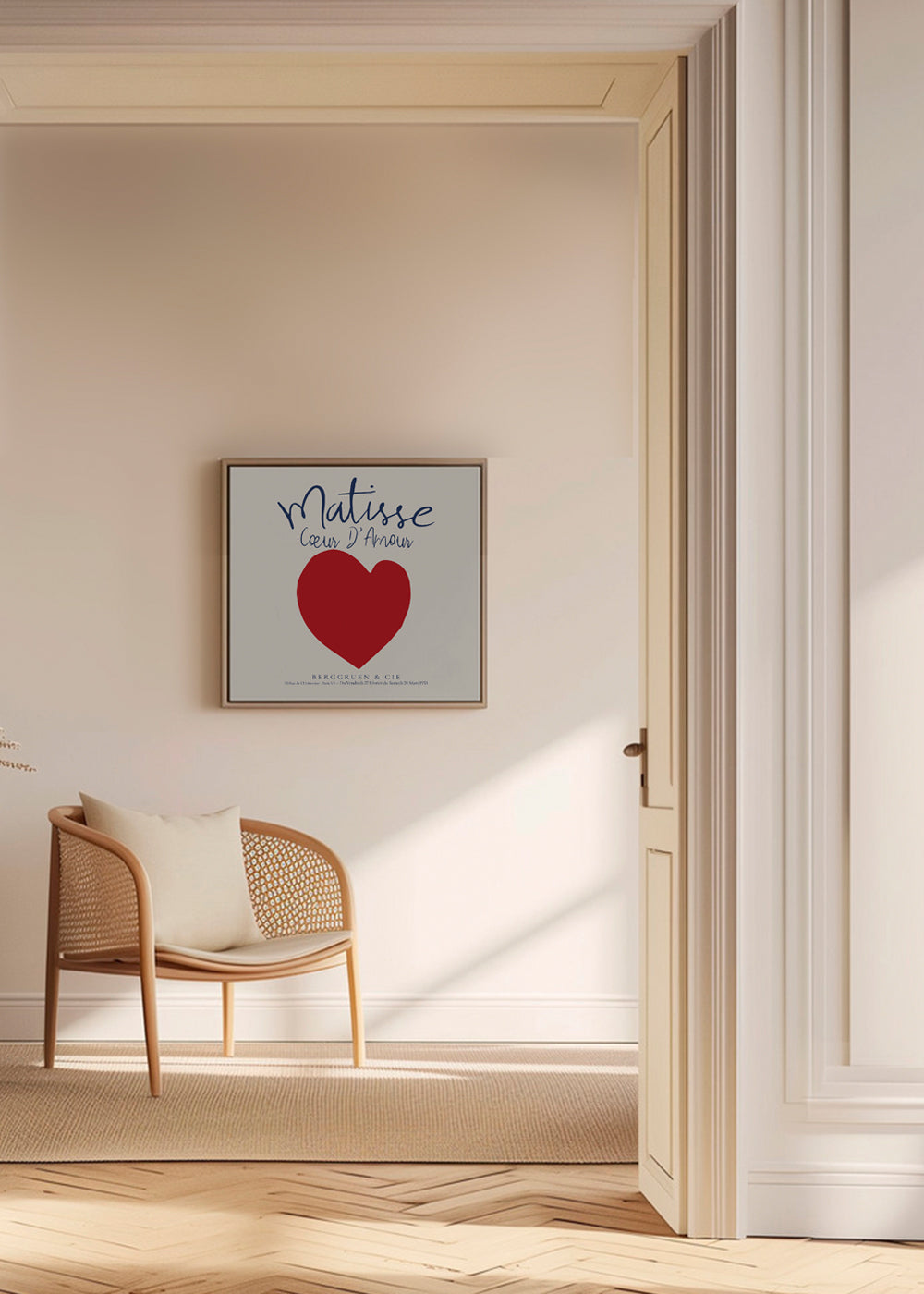 Illustration rött hjärta poster