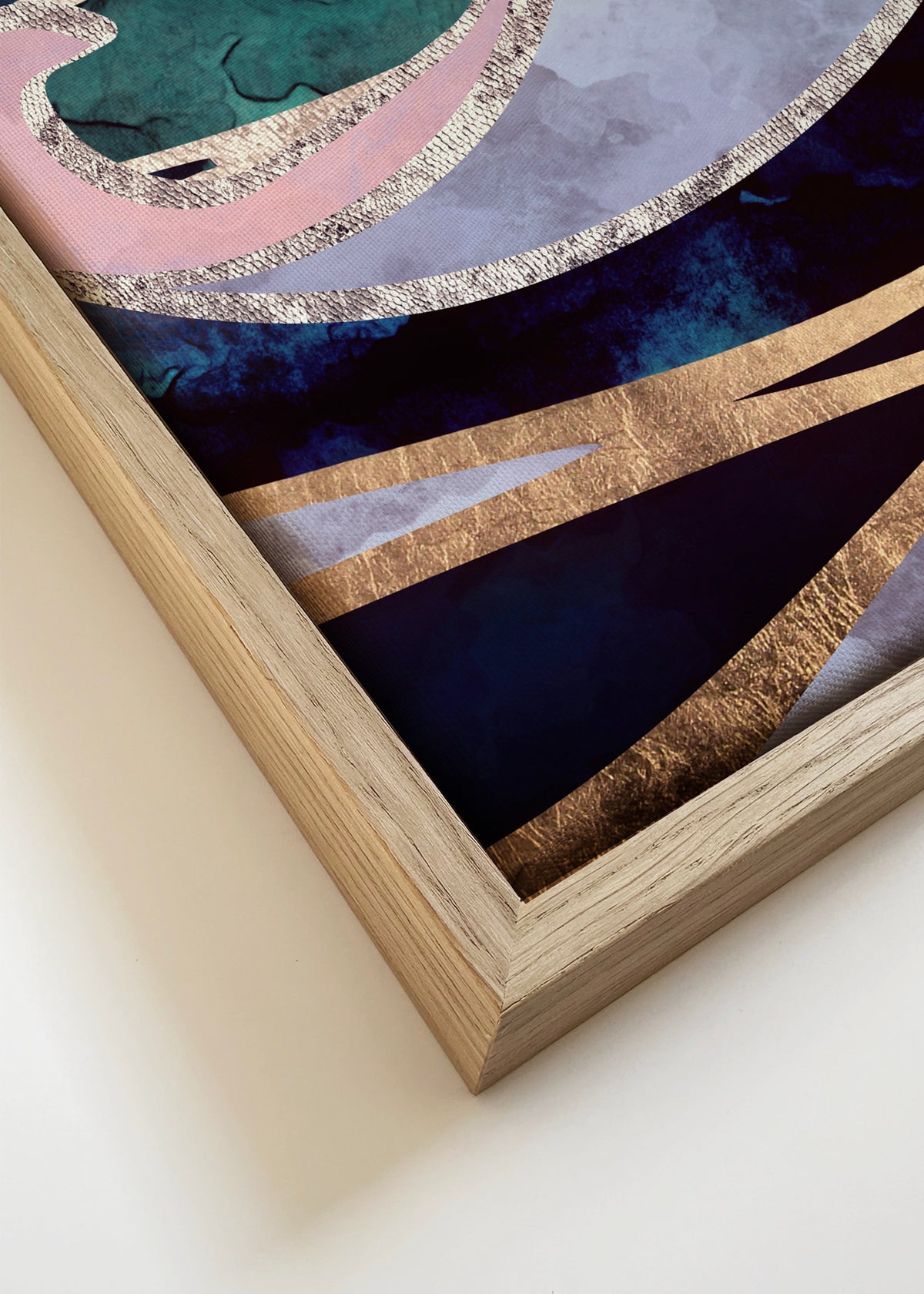 Moonlit Ocean - Framed canvas detail