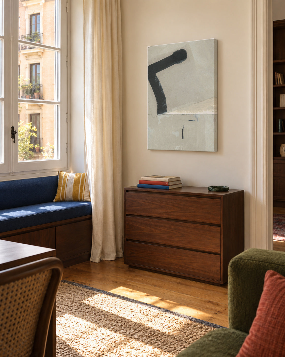 Sinergy i - Unframed canvas in an interior