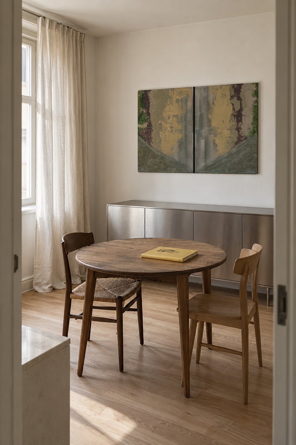 Sky - Unframed canvas in an interior