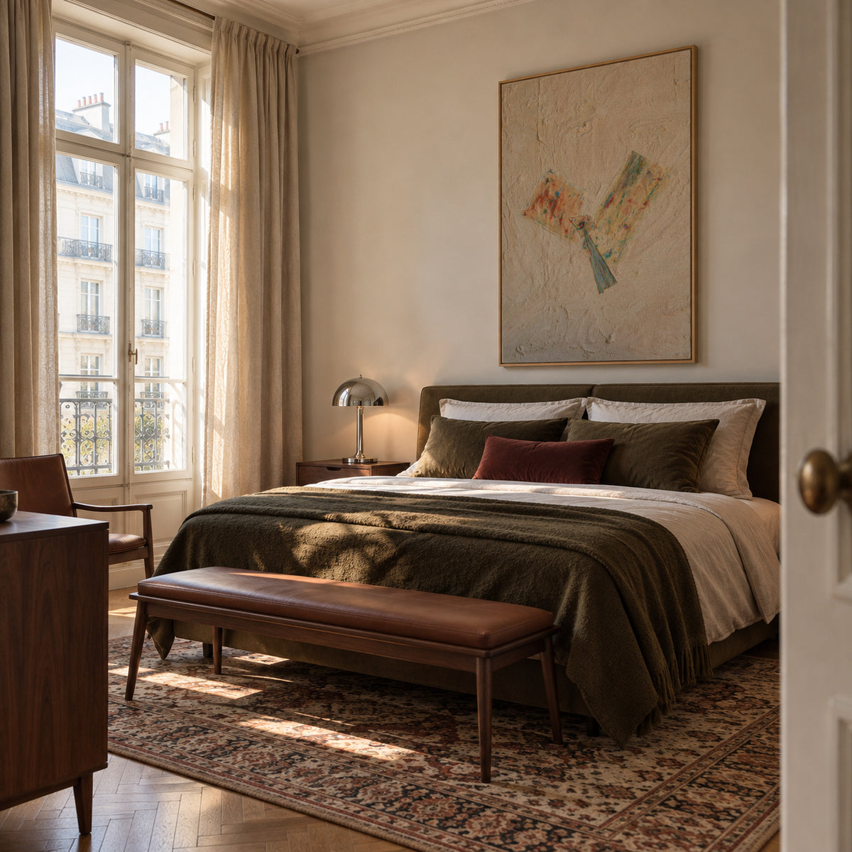 Dulcinea - Framed canvas in an interior