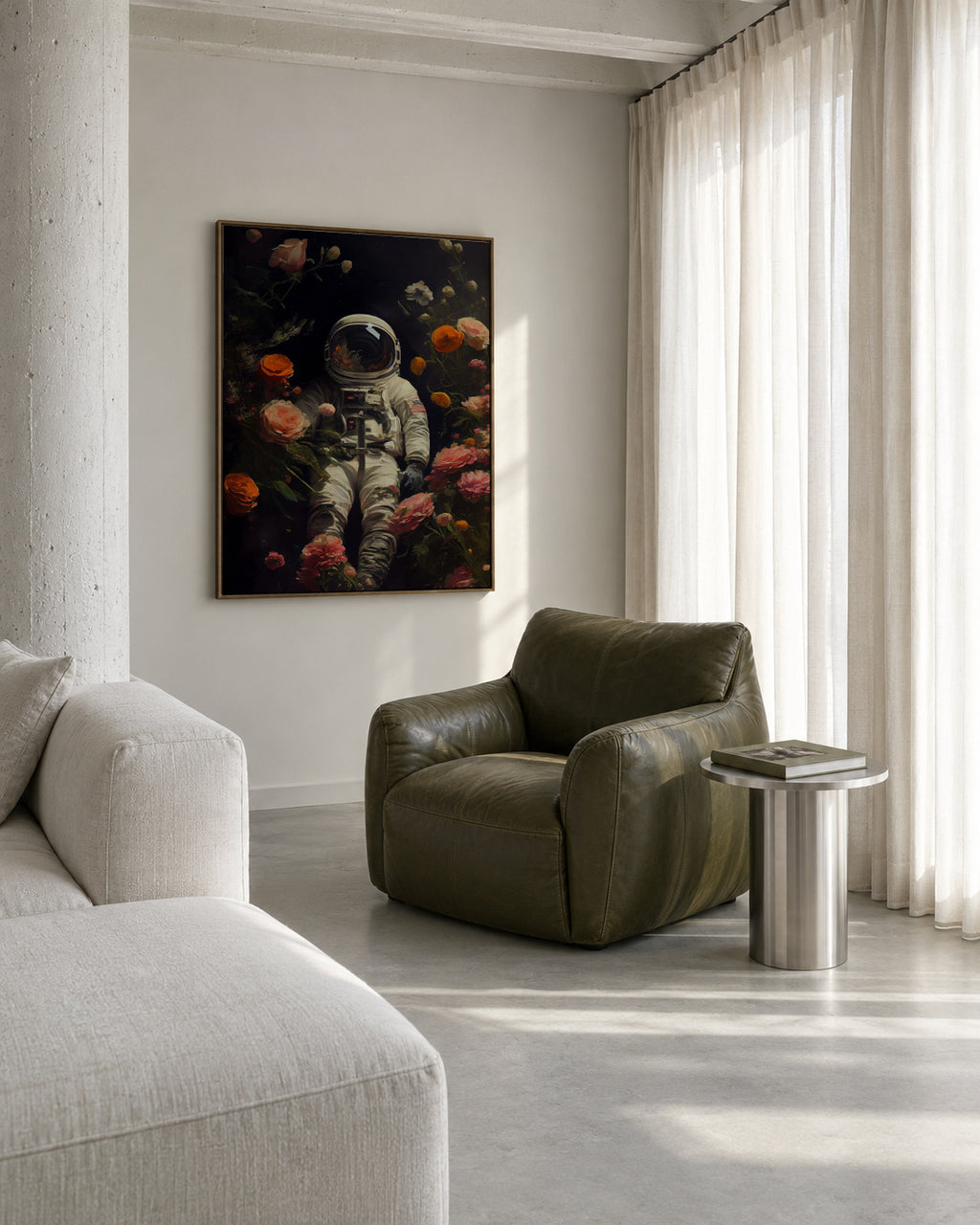 My space garden - Framed canvas in an interior