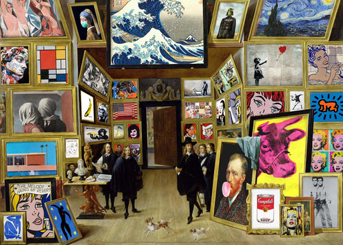 Collage av gallerikoner