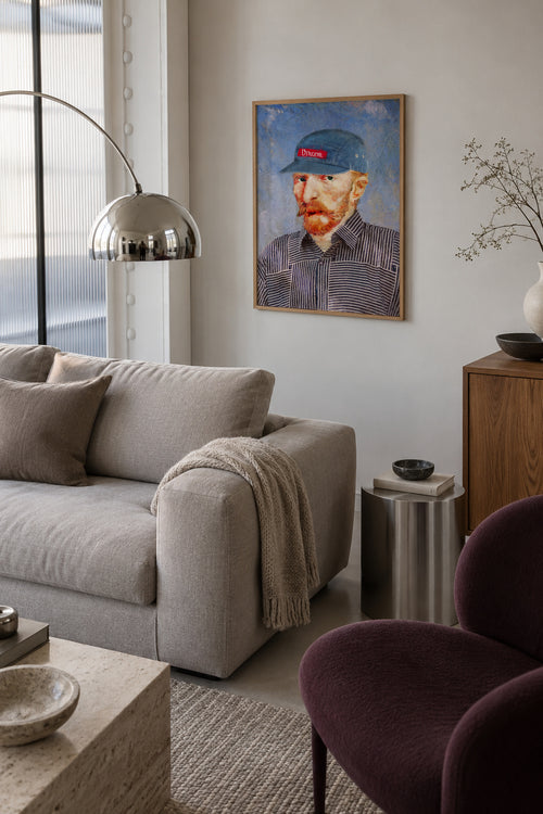 Hipster Vincent - Framed poster in an interior