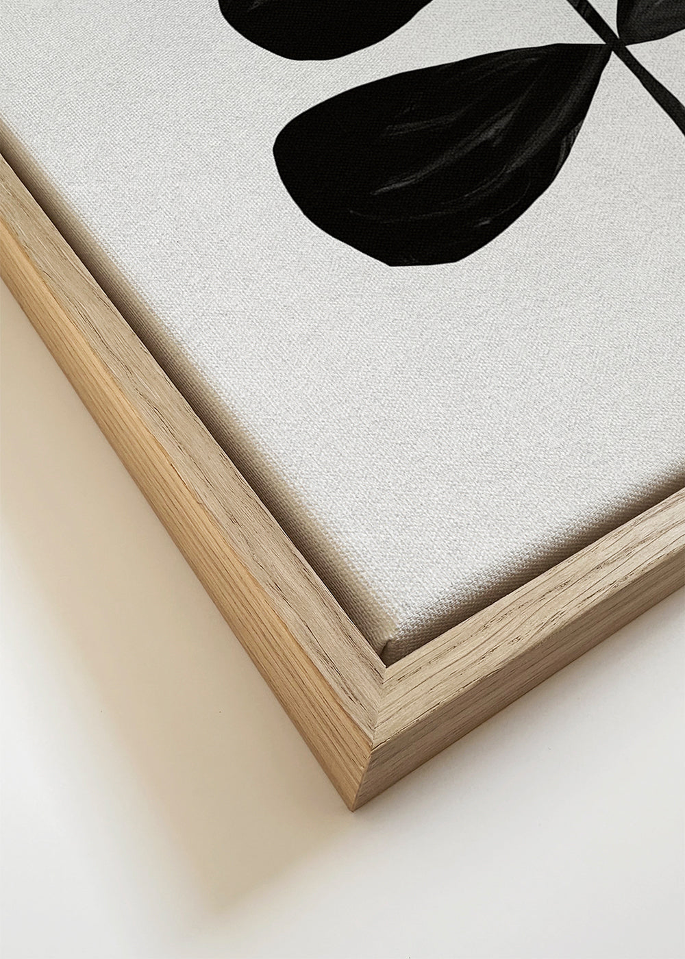Botanisk poster med svart blad minimalistisk