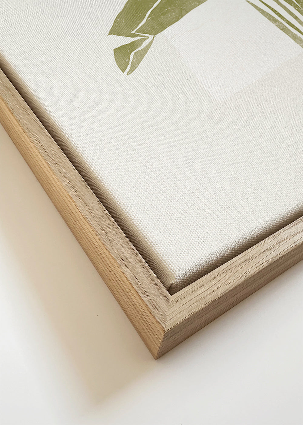 Botanisk poster gröna blad med båge