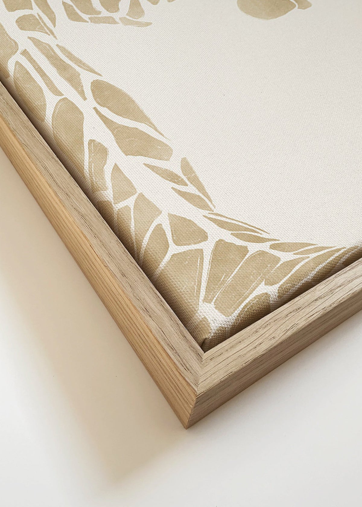 Giraff beige profil poster – Canvas detail