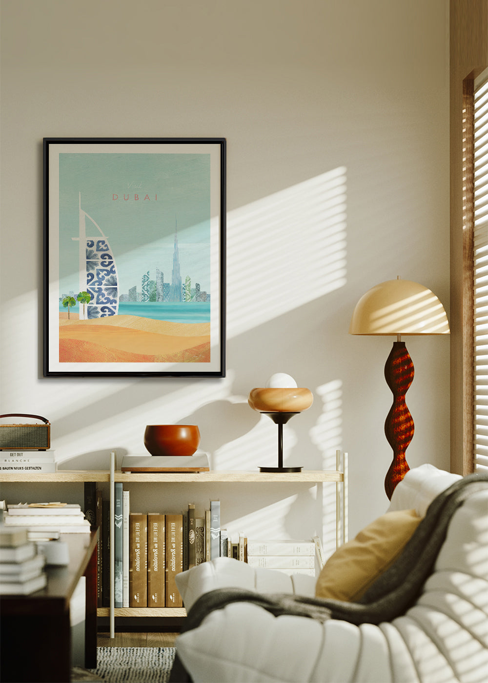 Reseaffisch Dubai skyline illustration