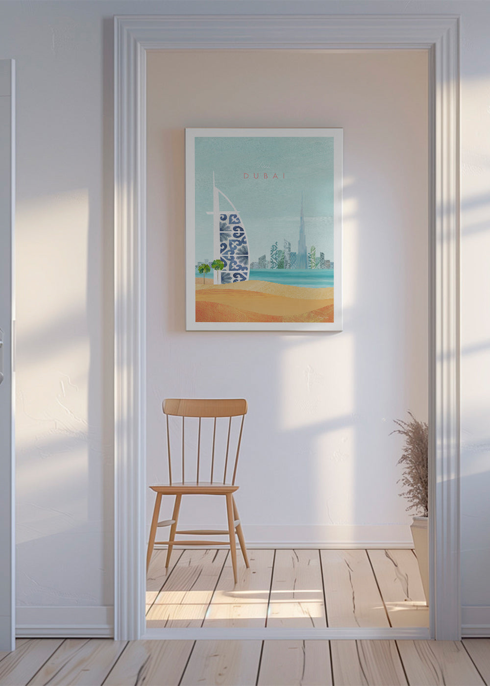 Reseaffisch Dubai skyline illustration