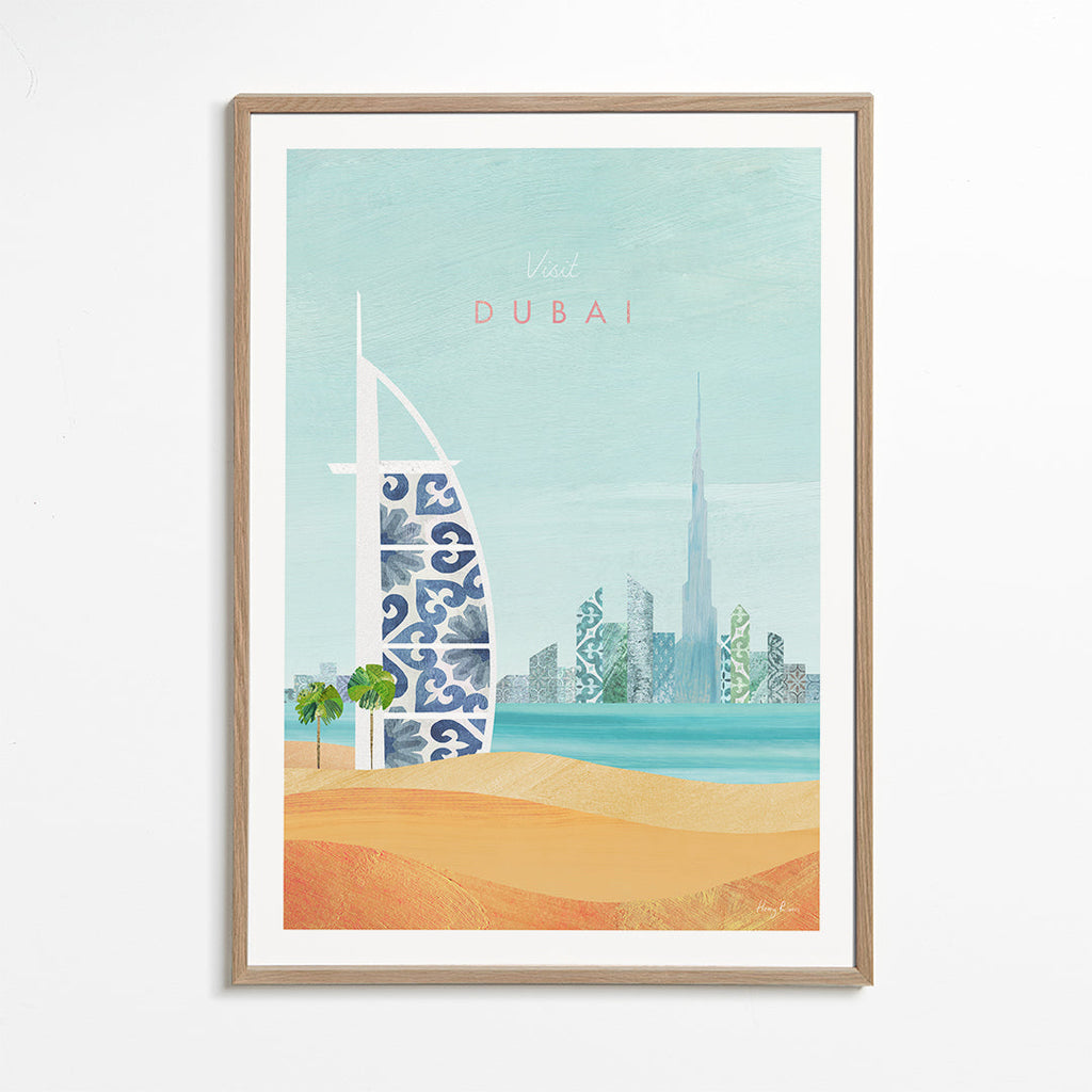 Reseaffisch Dubai skyline illustration