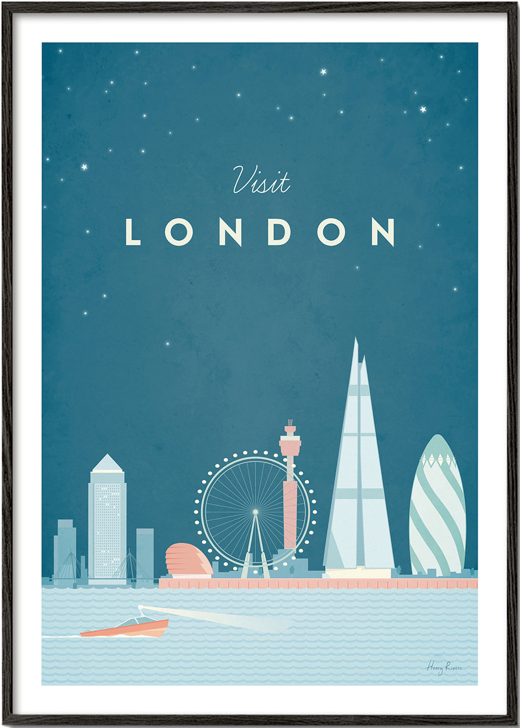 Kökskonst: London illustrerad skyline
