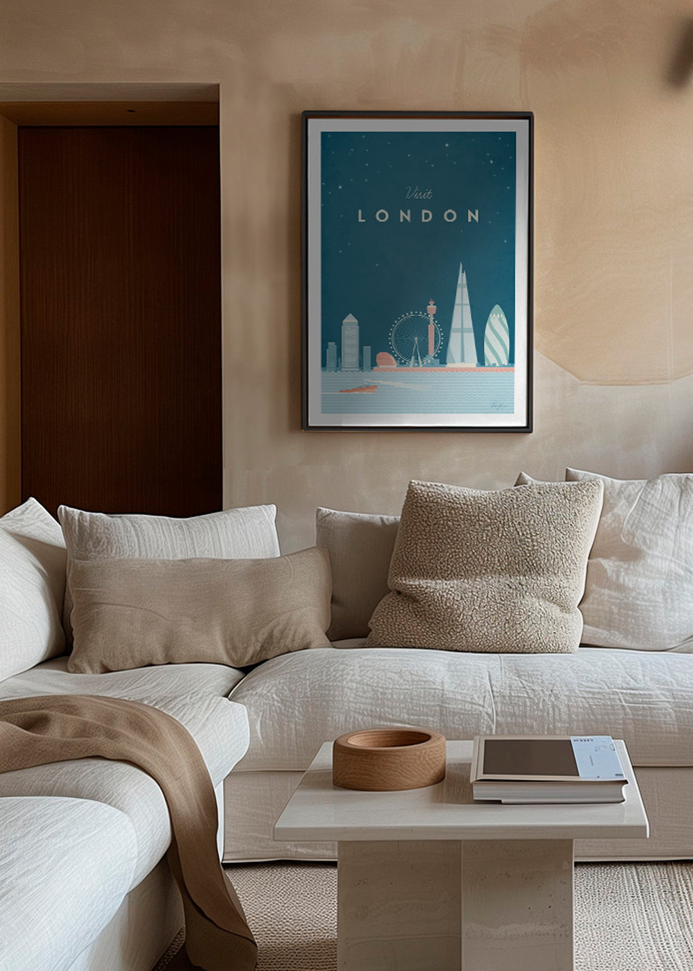 Kökskonst: London illustrerad skyline