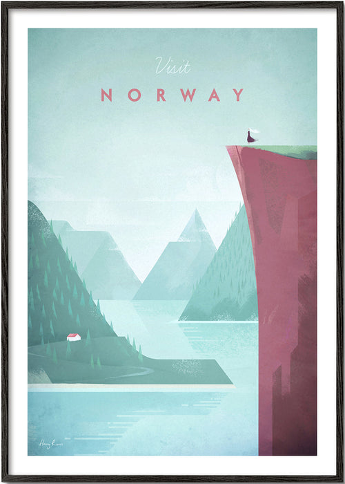 Landskapskonst: Norge poster med fjord