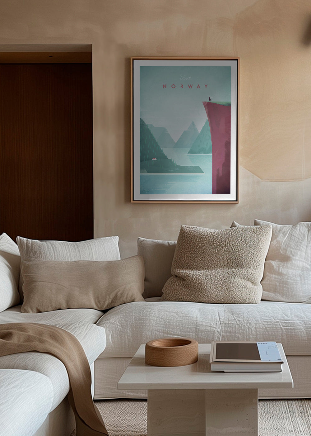 Landskapskonst: Norge poster med fjord