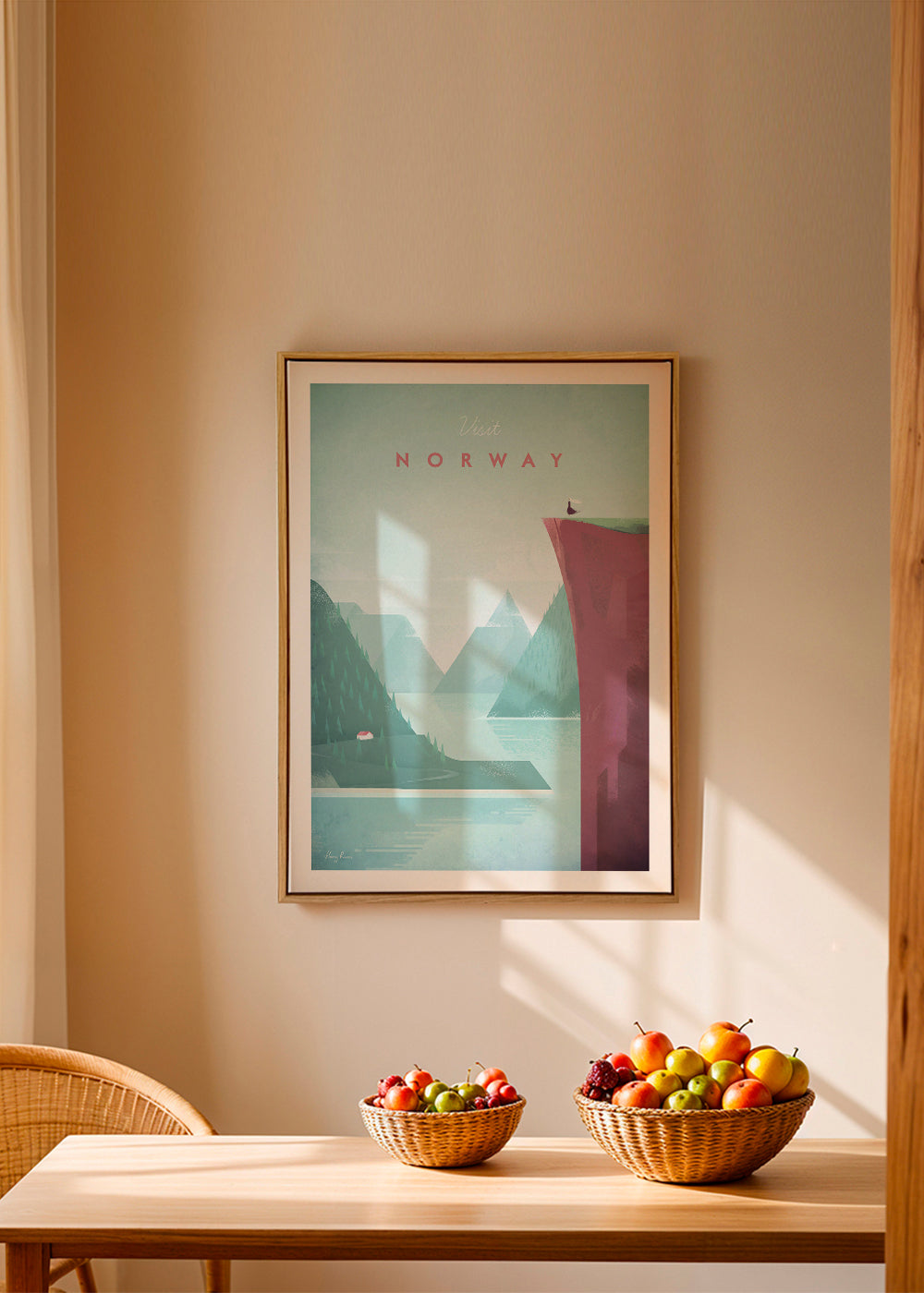 Landskapskonst: Norge poster med fjord