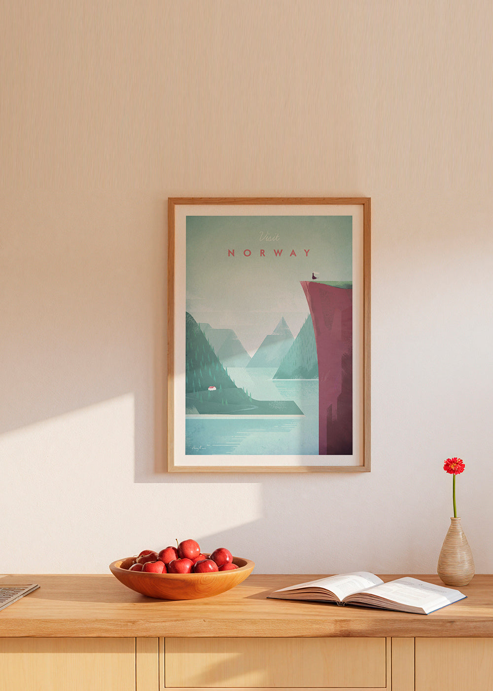 Landskapskonst: Norge poster med fjord