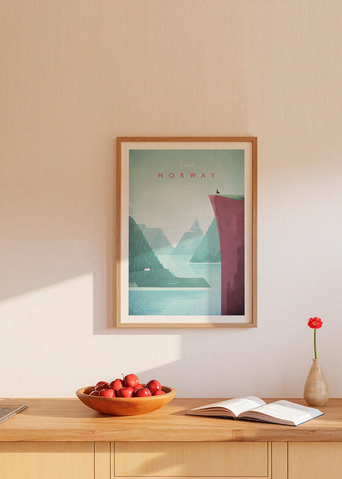 Landskapskonst: Norge poster med fjord