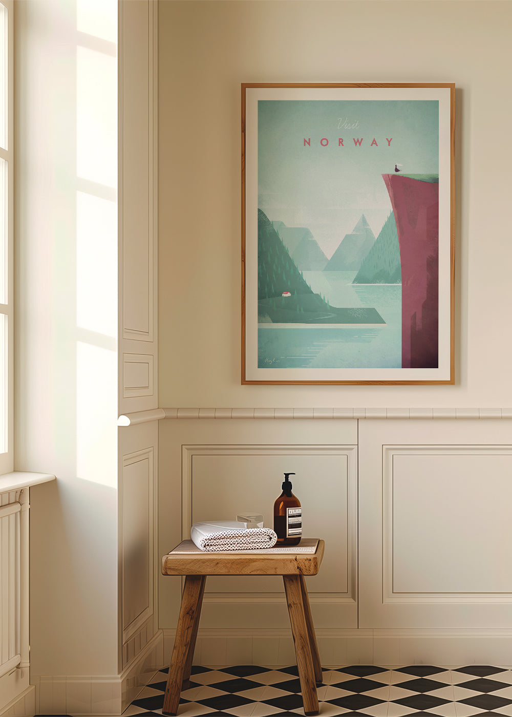 Landskapskonst: Norge poster med fjord
