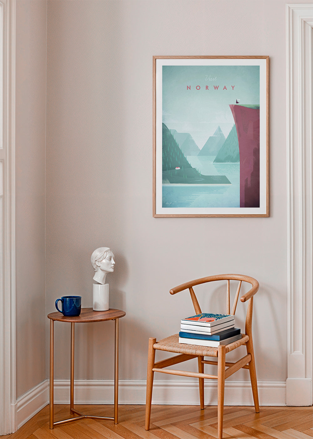 Landskapskonst: Norge poster med fjord