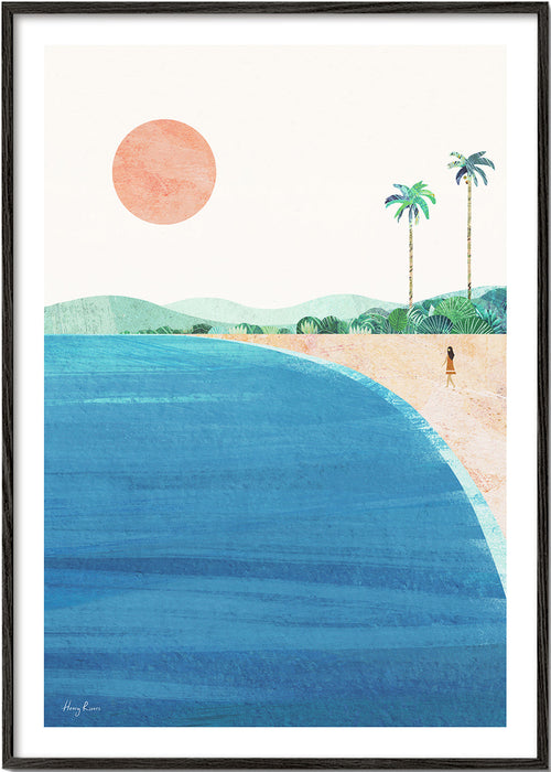 Landskapskonst strand minimalistisk