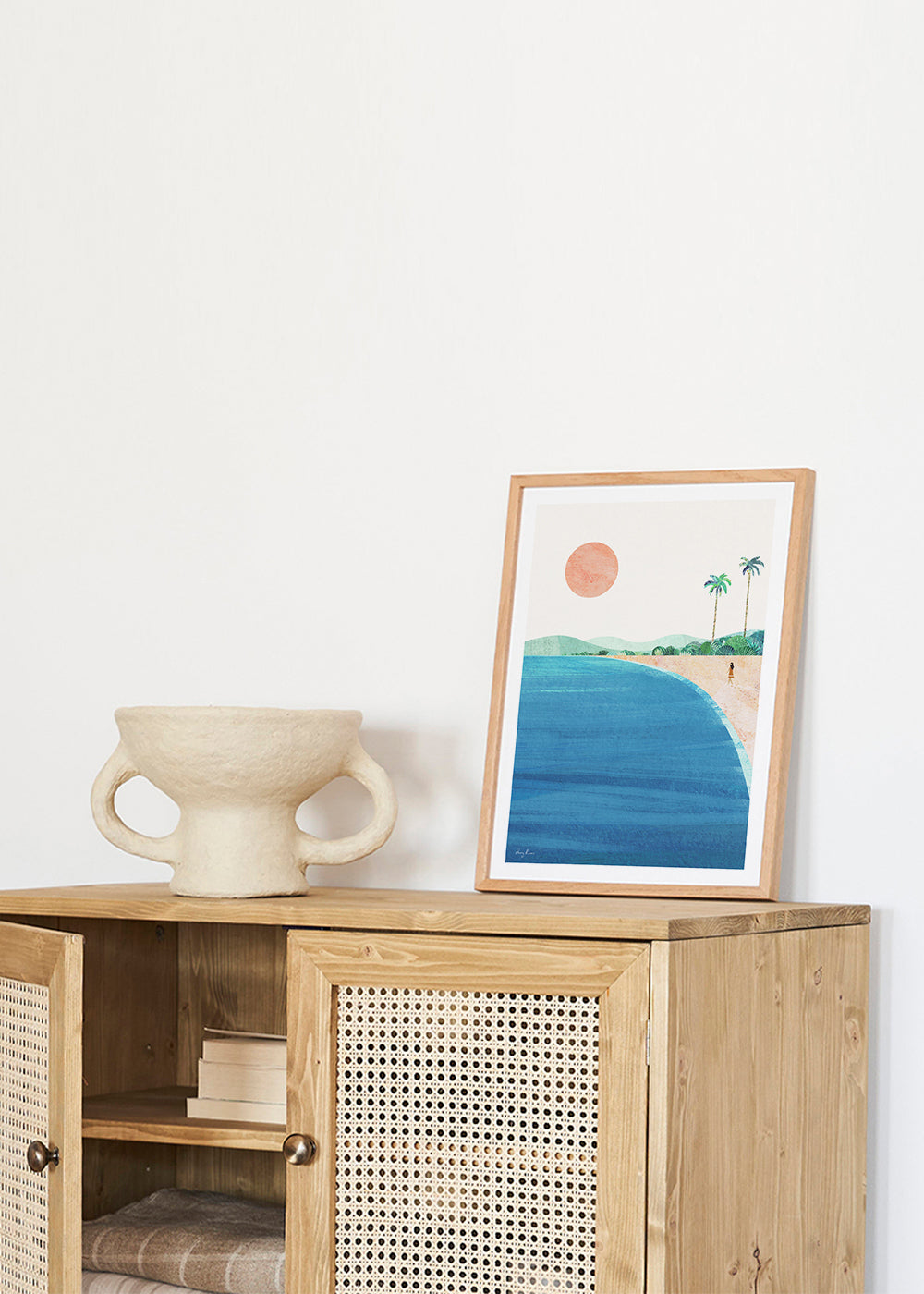 Landskapskonst strand minimalistisk