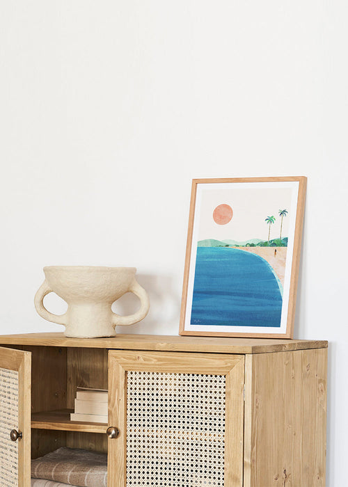 Landskapskonst strand minimalistisk